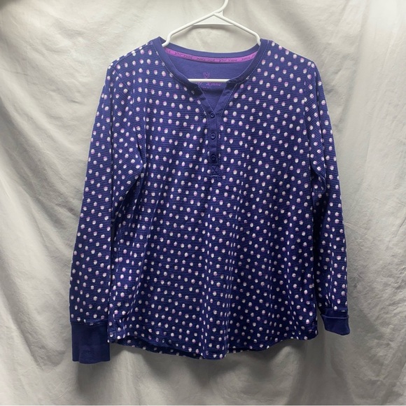 Betsy Johnson polka dot pajama top sz Medium - Picture 1 of 4